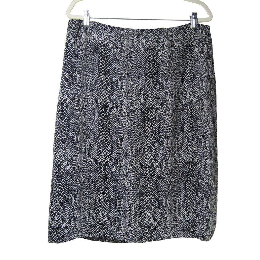 INC 100% SILK SNAKE PRINT 16W Reptile Animal Print Career Office Mob Wife Skirt